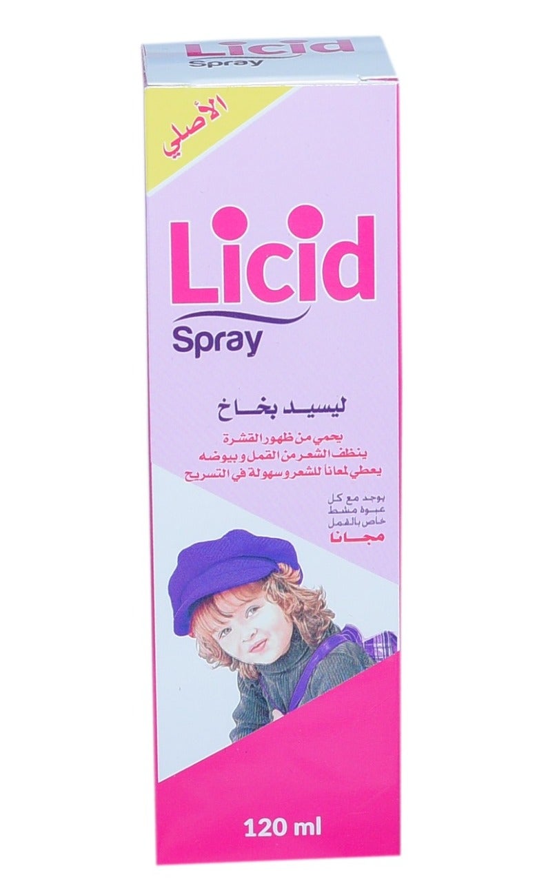LICID Lice and dandruff control spray with comb, 120 ml - Image 1